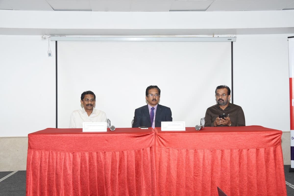 Dr. Sundararaman Chintamani on dais with NIPM office bearers at Hotel Savera Chennai