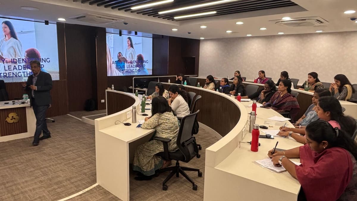 Wide view of women managers session on Authentic Leadership at Indian Bank IMAGE