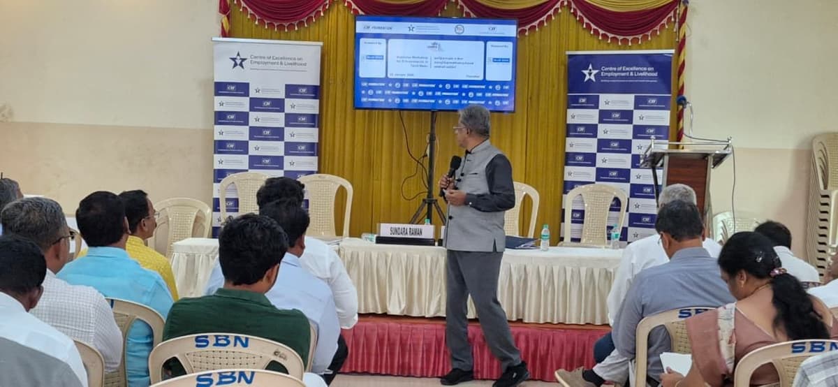 Dr. Sundararaman presenting at CII MSME Development Program, Tiruvallur