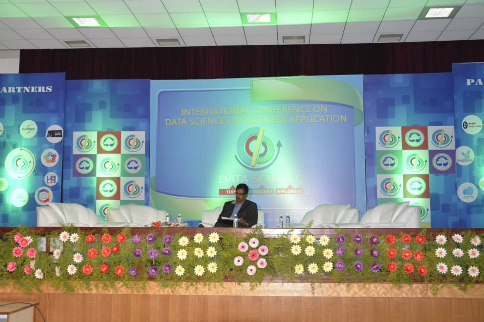 Stage view at International Conference on Data Sciences SRM University