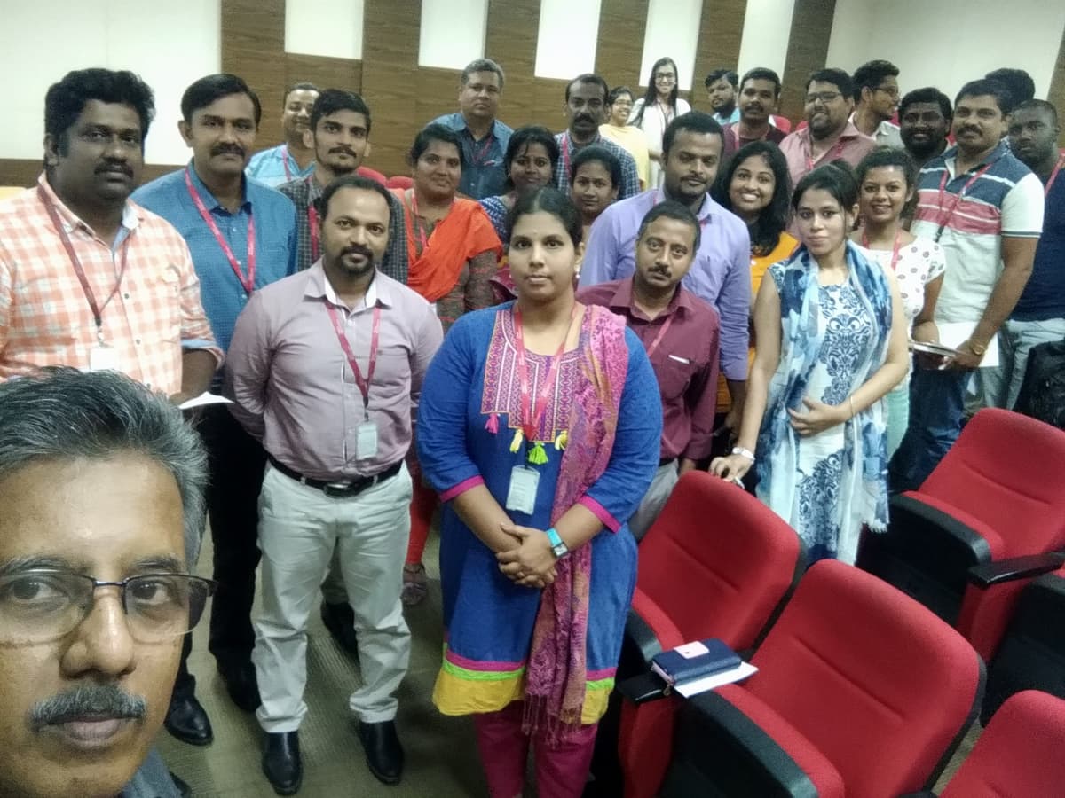 Participants at Tech Mahindra Design Thinking session