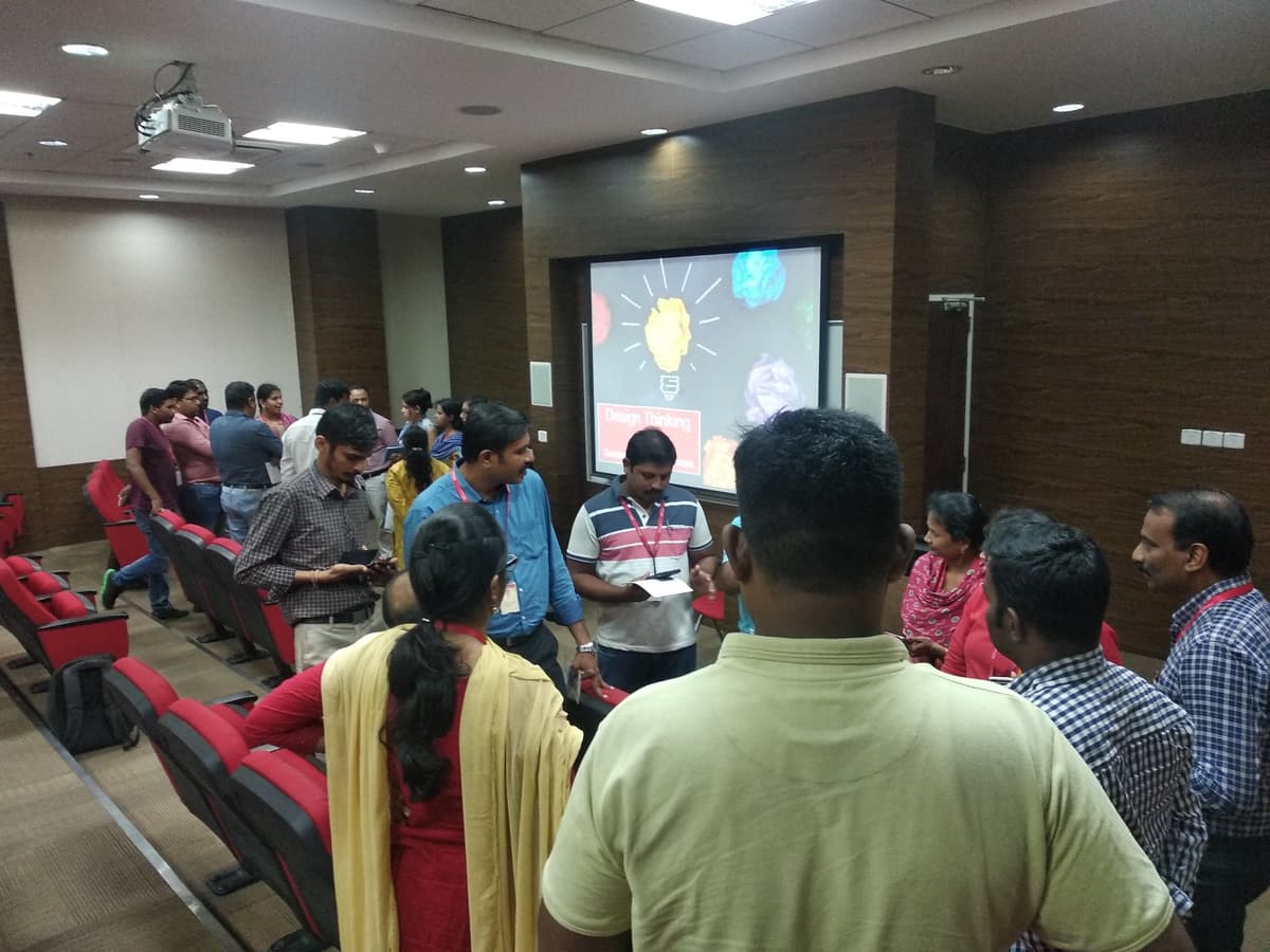 Interactive session at Tech Mahindra Design Thinking workshop