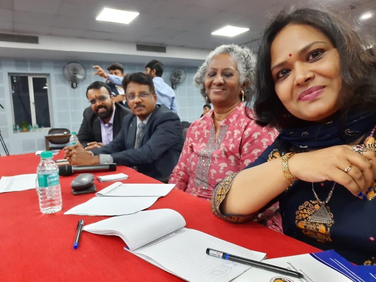Jury members at SICASA regional elocution contest