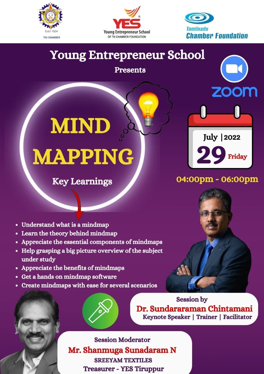 Desi Design Thinking flyer - Young Entrepreneur School Erode Chapter