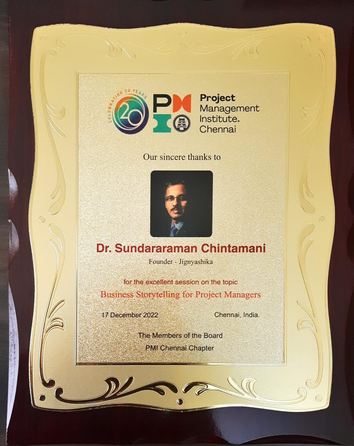 Project managers at PMI Chennai Business Storytelling session