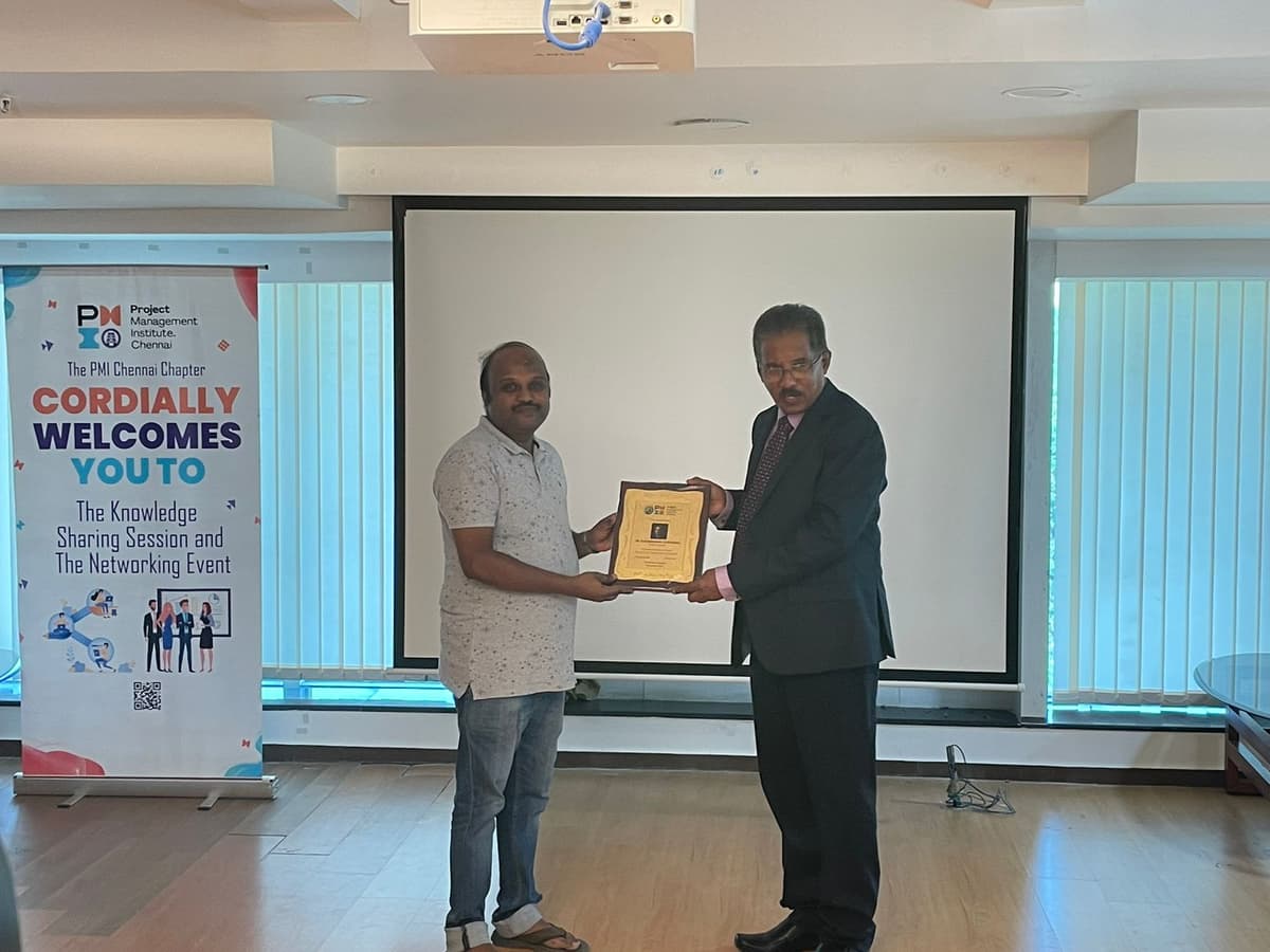 Interactive discussion at PMI Chennai Chapter