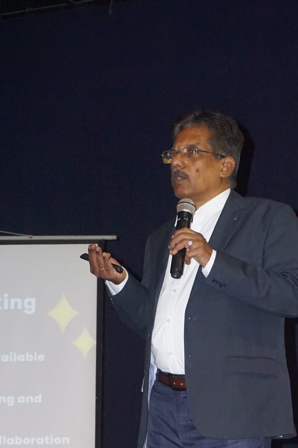 Dr. Sundararaman speaking at MANIFEST - Unlocking the Secrets of Reality