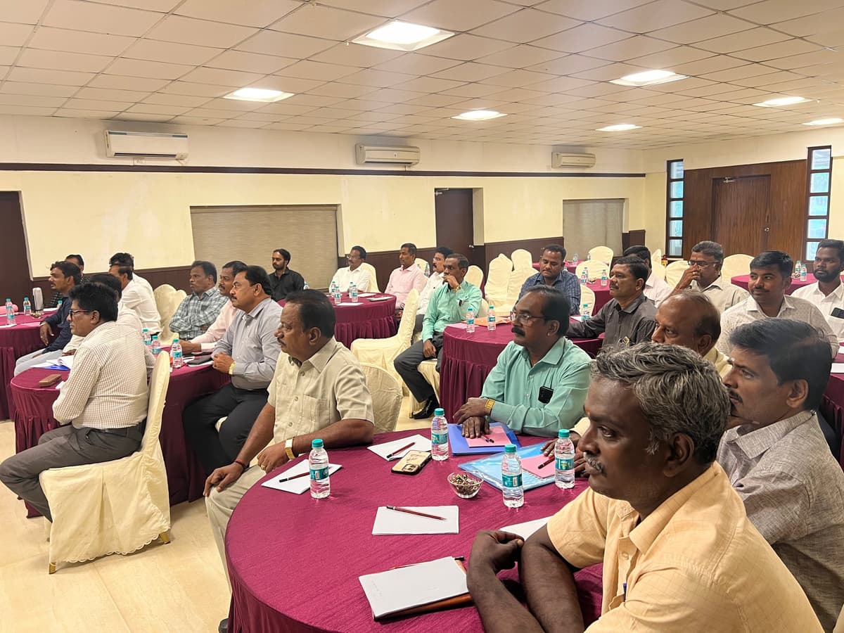 Dr. Sundararaman conducting Train the Trainers workshop