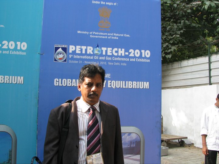 Dr. Sundararaman at Petrotech 2010 venue New Delhi