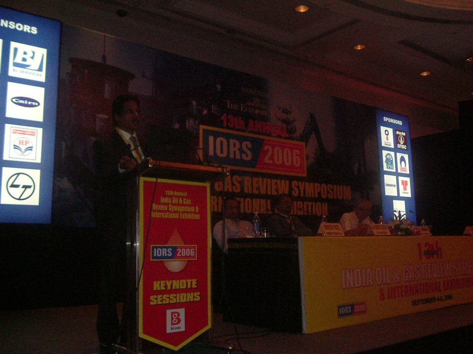 Dr. Sundararaman presenting at IORS 2006 Keynote Sessions New Delhi