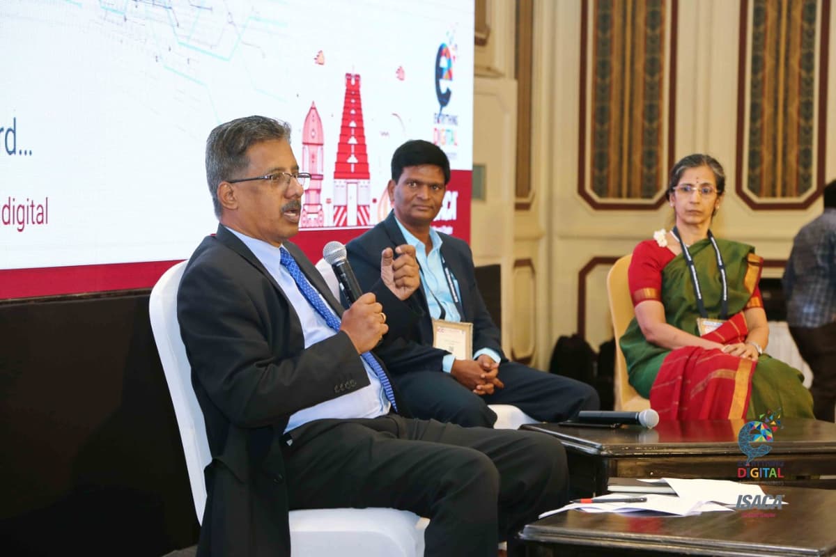 Panelists at ISACA Chennai Conference 2019 Hotel Crowne Plaza