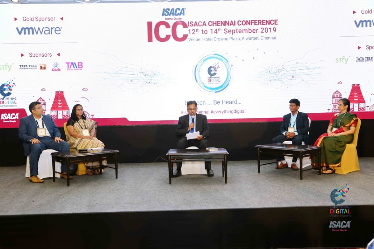 Panel discussion on Digital Risk Perspectives at ISACA Chennai Conference
