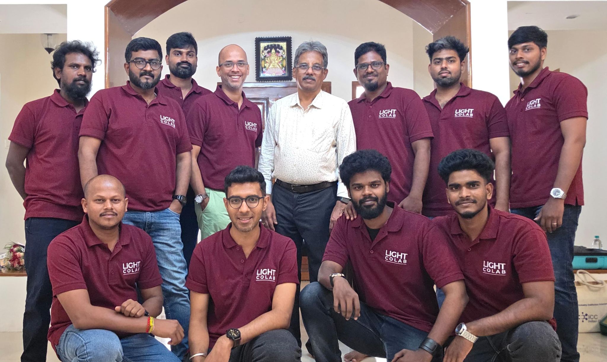 Dr. Sundararaman Chintamani with the Light Colab team at Casa Tranquil Resort Nellankarai