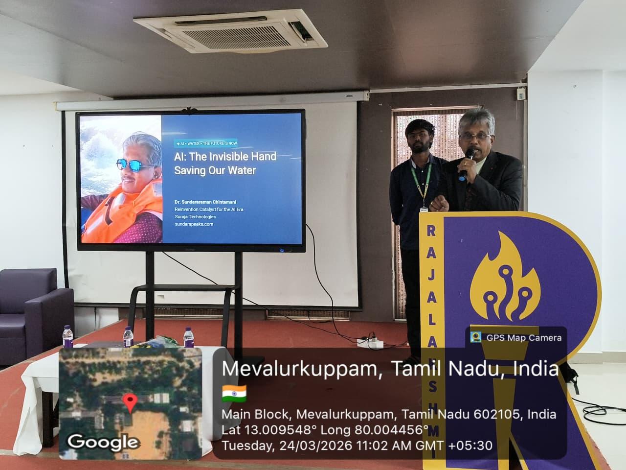 Hands-on AI experience at World Water Day event at REC