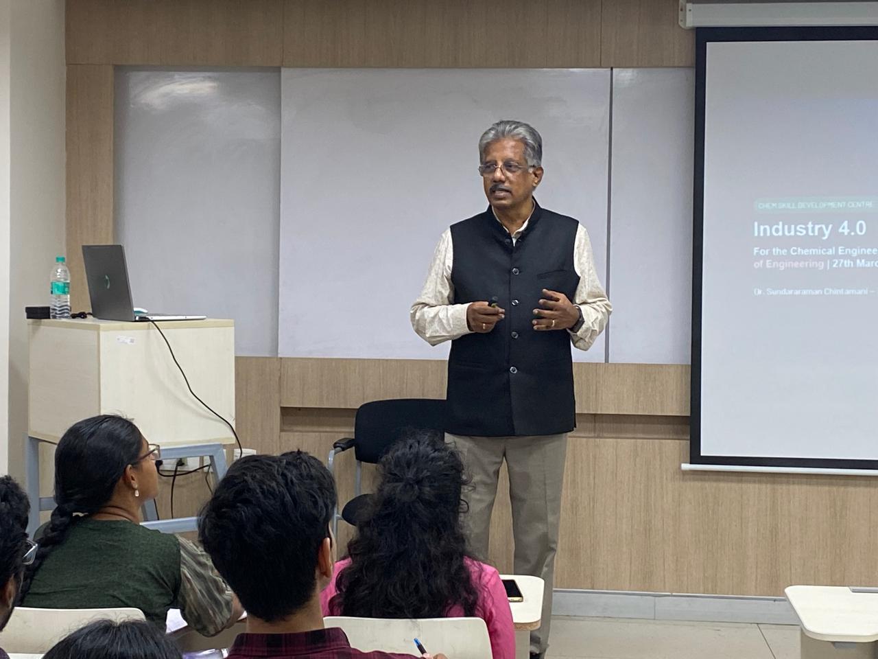 Industry 4.0 lecture for Chemical Engineering students at SSN College