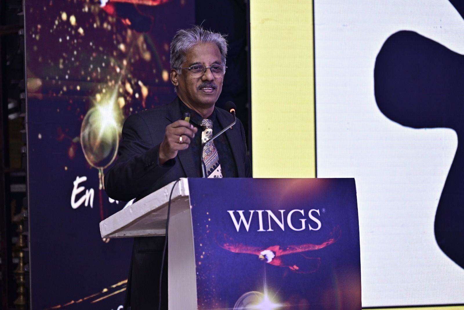 Dr. Sundararaman Chintamani presenting at Wings Brand Activations Chennai