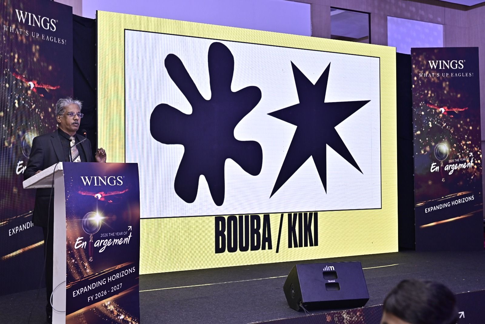 Bouba and Kiki slide on first impressions during You Are the Brand keynote